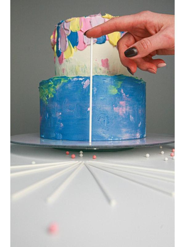 Набор палочек-дюбелей для кондитерских изделий Доляна, 50 шт, d=0,3 см, длина 15 см