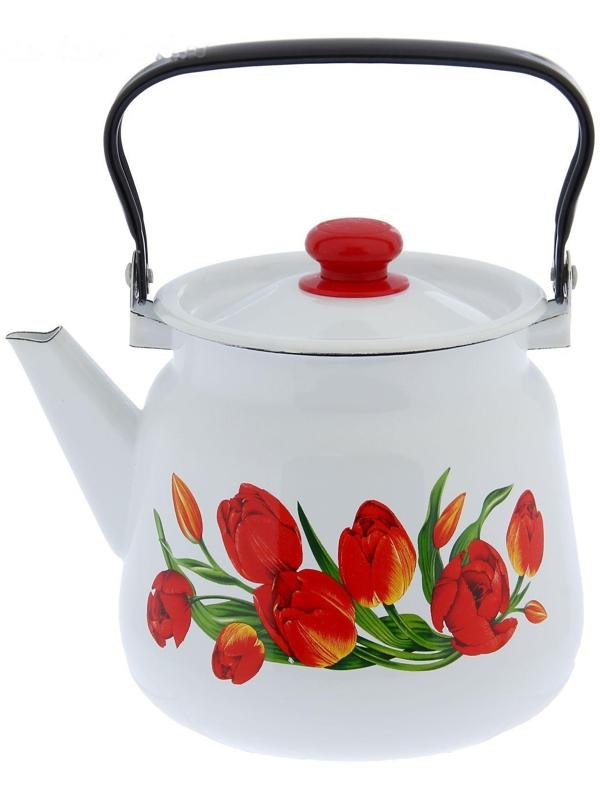 Чайник сферический, 3,5 л, индукция, рисунок МИКС