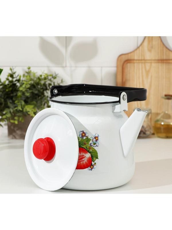 Чайник сферический, 3,5 л, индукция, рисунок МИКС