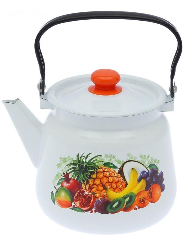 Чайник сферический, 3,5 л, индукция, рисунок МИКС