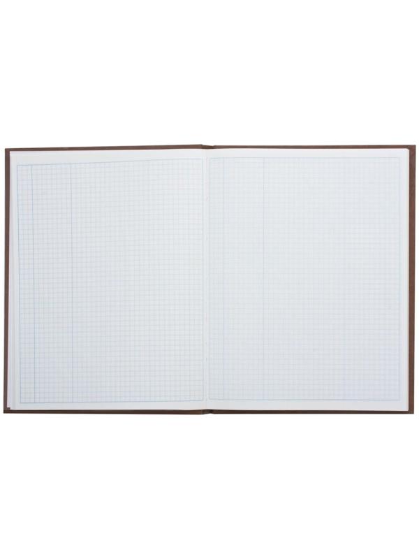 Книга учёта А4, 96 листов, 210x265 мм, в клетку, обложка бумвинил, пустографка, блок офсет