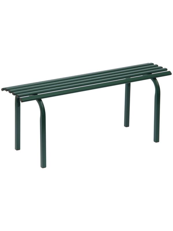 Скамья садовая без спинки «Скамейка №1», 101 × 34,5 × 42 см, двухместная, зелёная