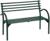 Скамья садовая со спинкой «Беседа 3», 128 × 60 × 89 см, двухместная, разборная