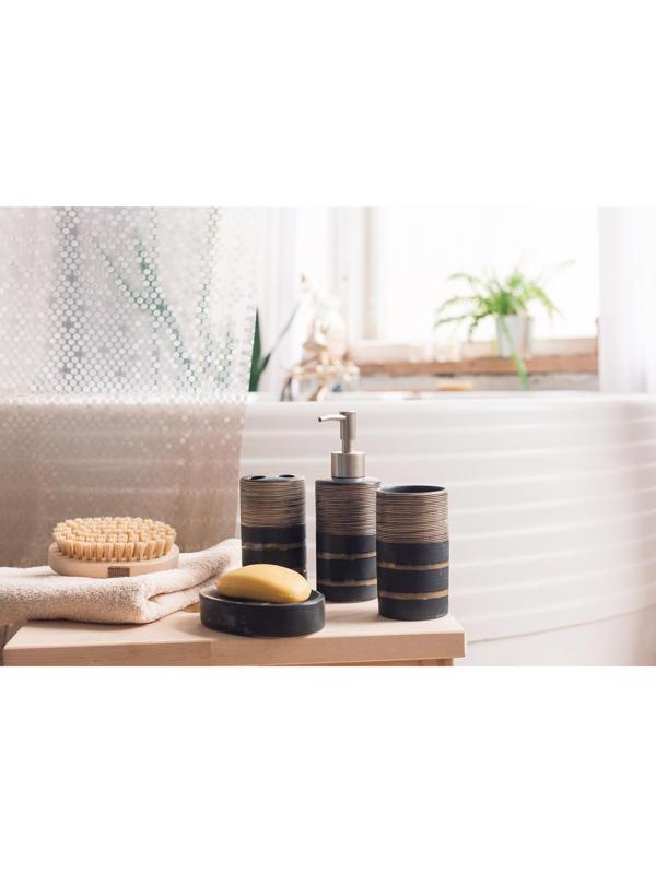 Набор аксессуаров для ванной комнаты Доляна «Классика», 4 предмета (дозатор 300 мл, мыльница, 2 стакана)