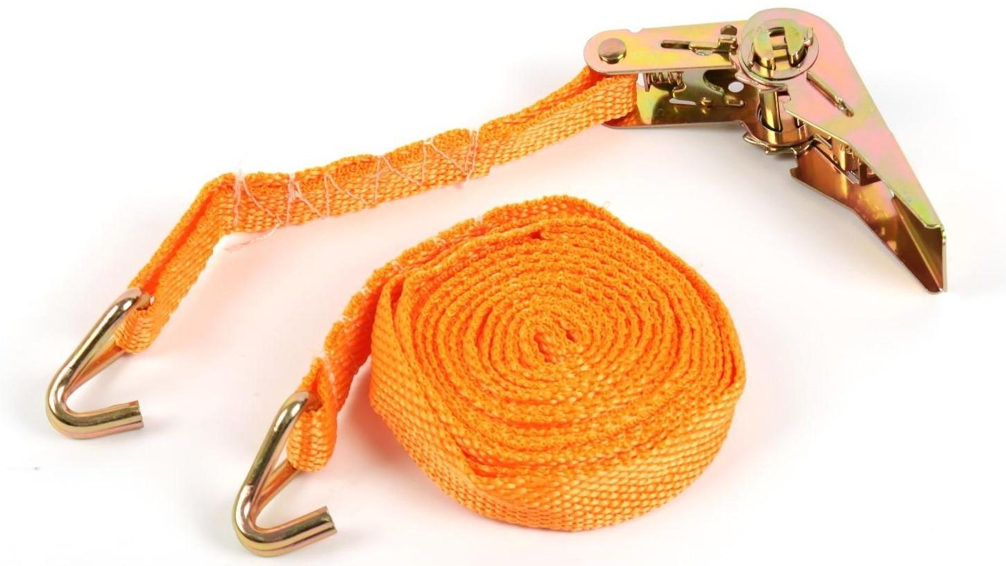 Стяжка груза с механизмом 110 мм, ширина ленты 25 мм, нагрузка 400/800 кг, длина 5 м