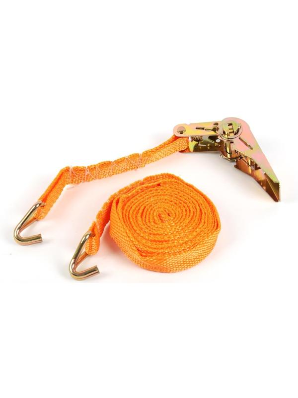 Стяжка груза с механизмом 110 мм, ширина ленты 25 мм, нагрузка 400/800 кг, длина 5 м