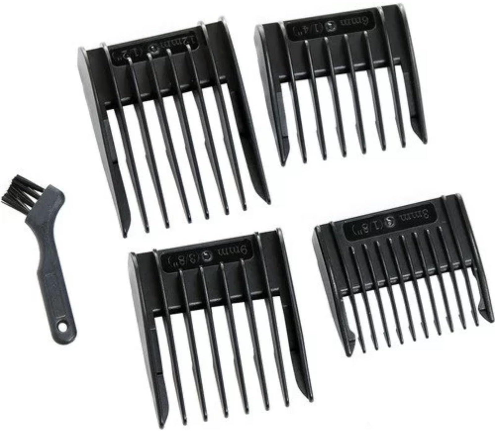 Машинка для стрижки Rowenta TN1601F1, 0.5-13 мм, 4 насадки, нерж. сталь, 220 В, бело-чёрная