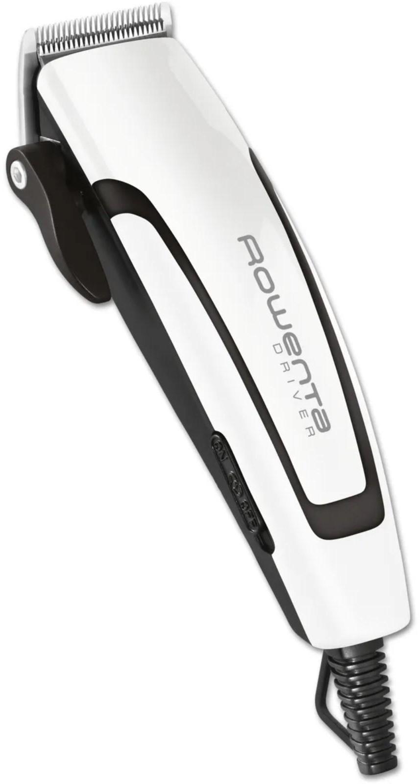 Машинка для стрижки Rowenta TN1601F1, 0.5-13 мм, 4 насадки, нерж. сталь, 220 В, бело-чёрная