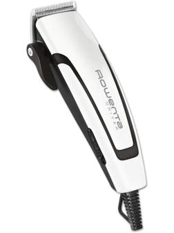 Машинка для стрижки Rowenta TN1601F1, 0.5-13 мм, 4 насадки, нерж. сталь, 220 В, бело-чёрная