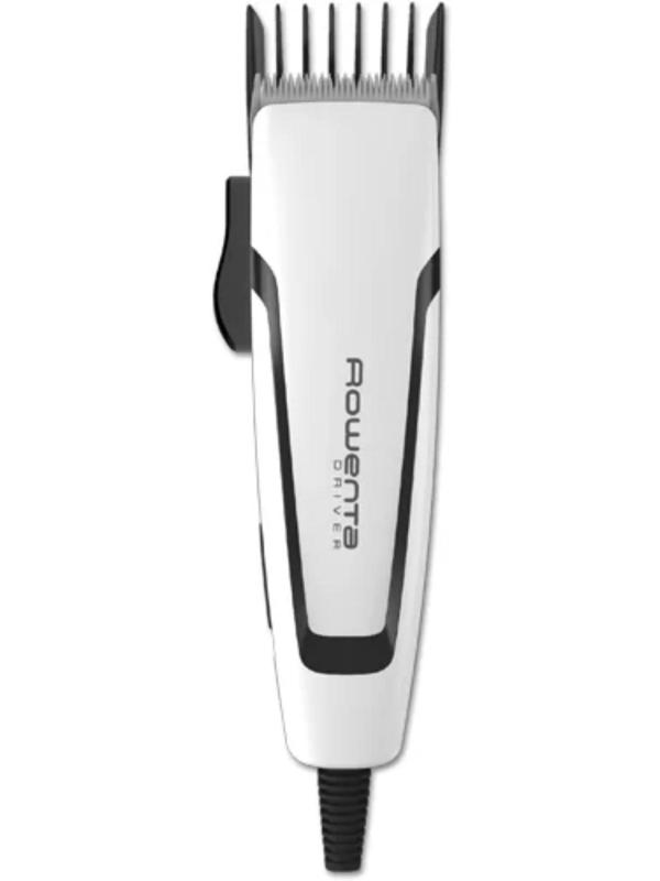 Машинка для стрижки Rowenta TN1601F1, 0.5-13 мм, 4 насадки, нерж. сталь, 220 В, бело-чёрная