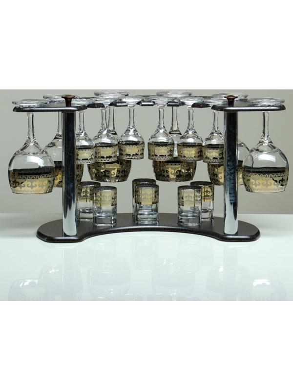 Мини-бар 18 предметов вино, византия, темный 240/55/50 мл