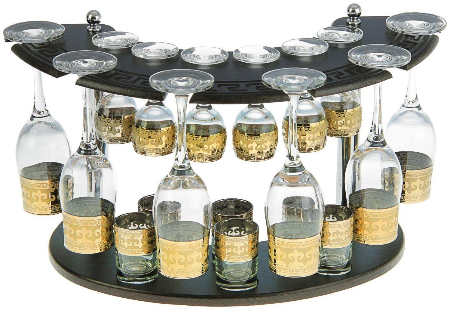 Мини-бар 18 предметов шампанское, византия, темный 200/55/50 мл