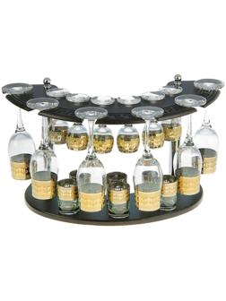 Мини-бар 18 предметов шампанское, византия, темный 200/55/50 мл