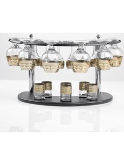 Мини-бар 18 предметов коньяк, византия, темный  380/55/50 мл