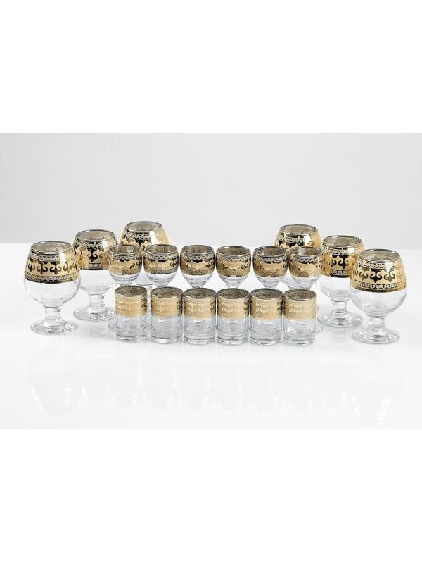 Мини-бар 18 предметов коньяк, византия, темный  380/55/50 мл