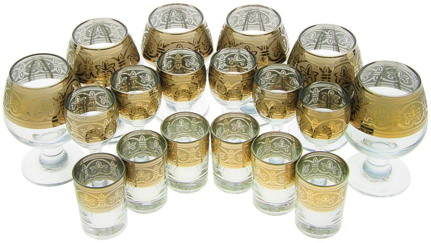 Мини-бар 18 предметов коньяк, флоренция, темный 380/55/50 мл