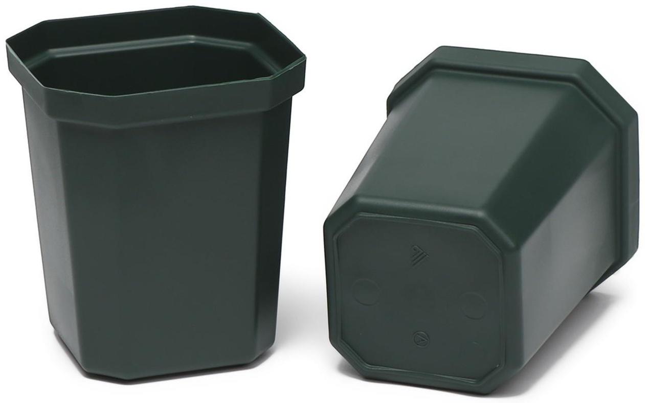 Набор для рассады: стаканы по 300 мл (10 шт.), поддон 41 × 17 см, цвет МИКС