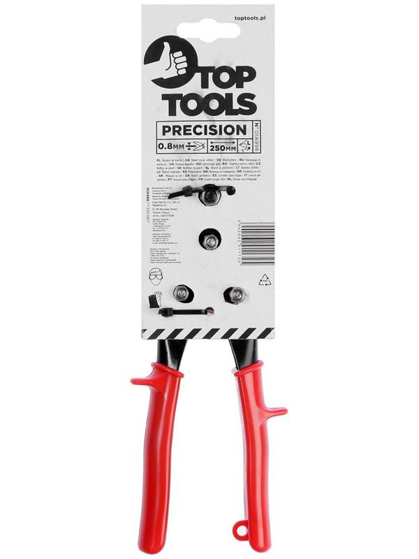 Ножницы по металлу Top Tools, 250 мм, левые