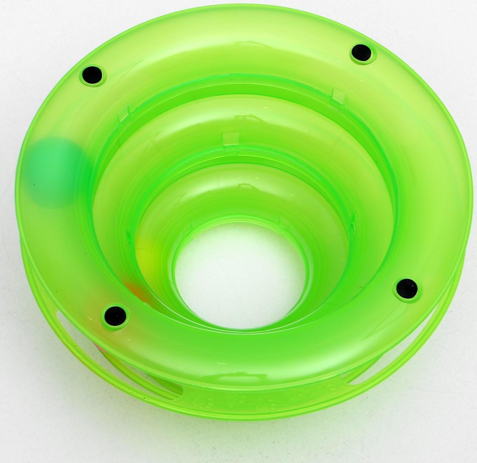 Игровой комплекс для кошек с 3 шариками, 24,5 х 24,5 х 13 см, картонная коробка, микс цветов