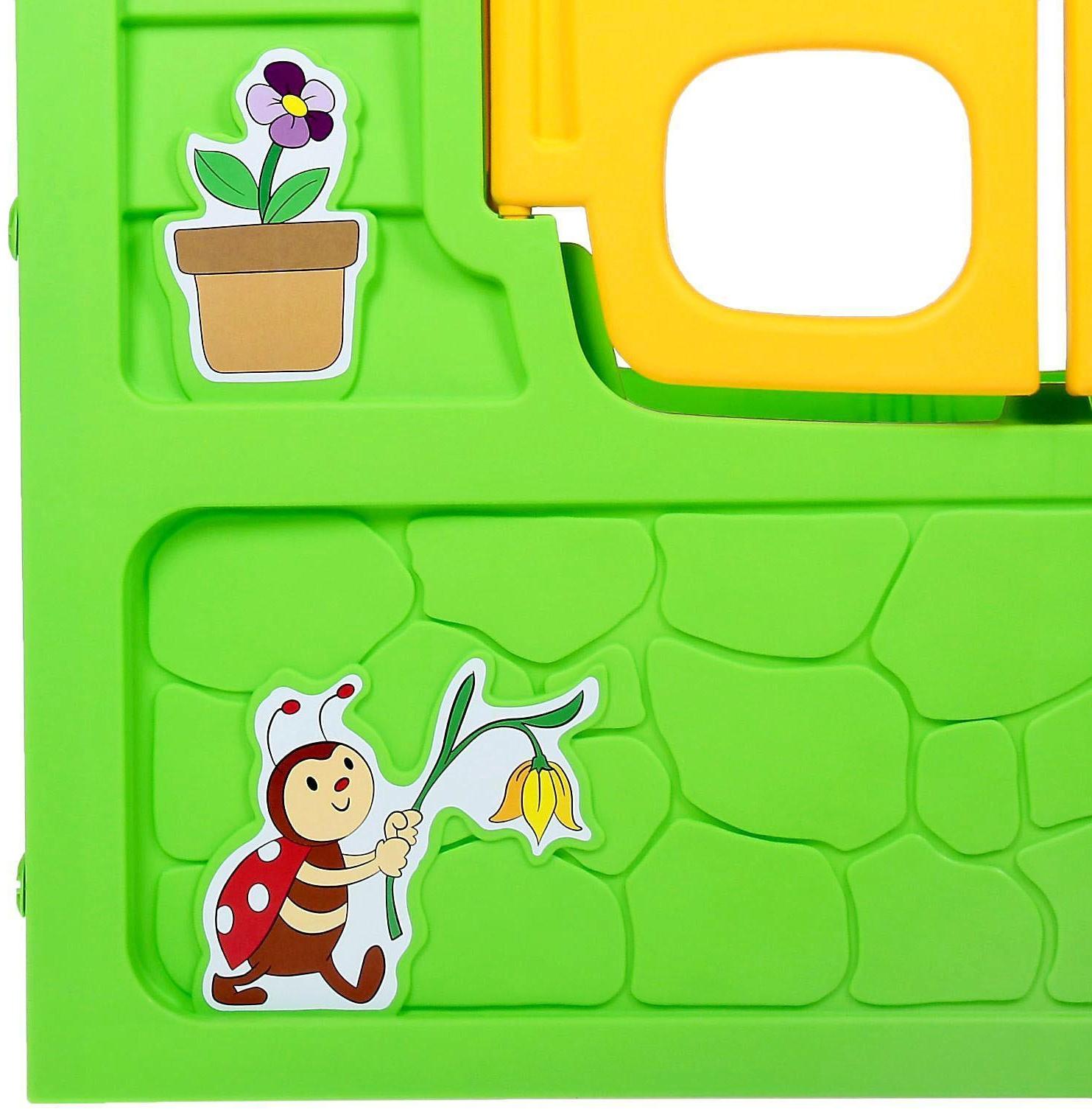 Детский игровой домик, цвет зелёный