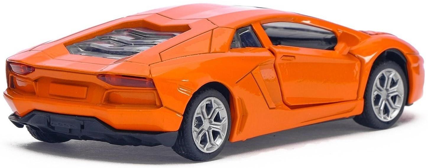 Машина металлическая «Суперкар», инерционная, свет и звук, масштаб 1:32