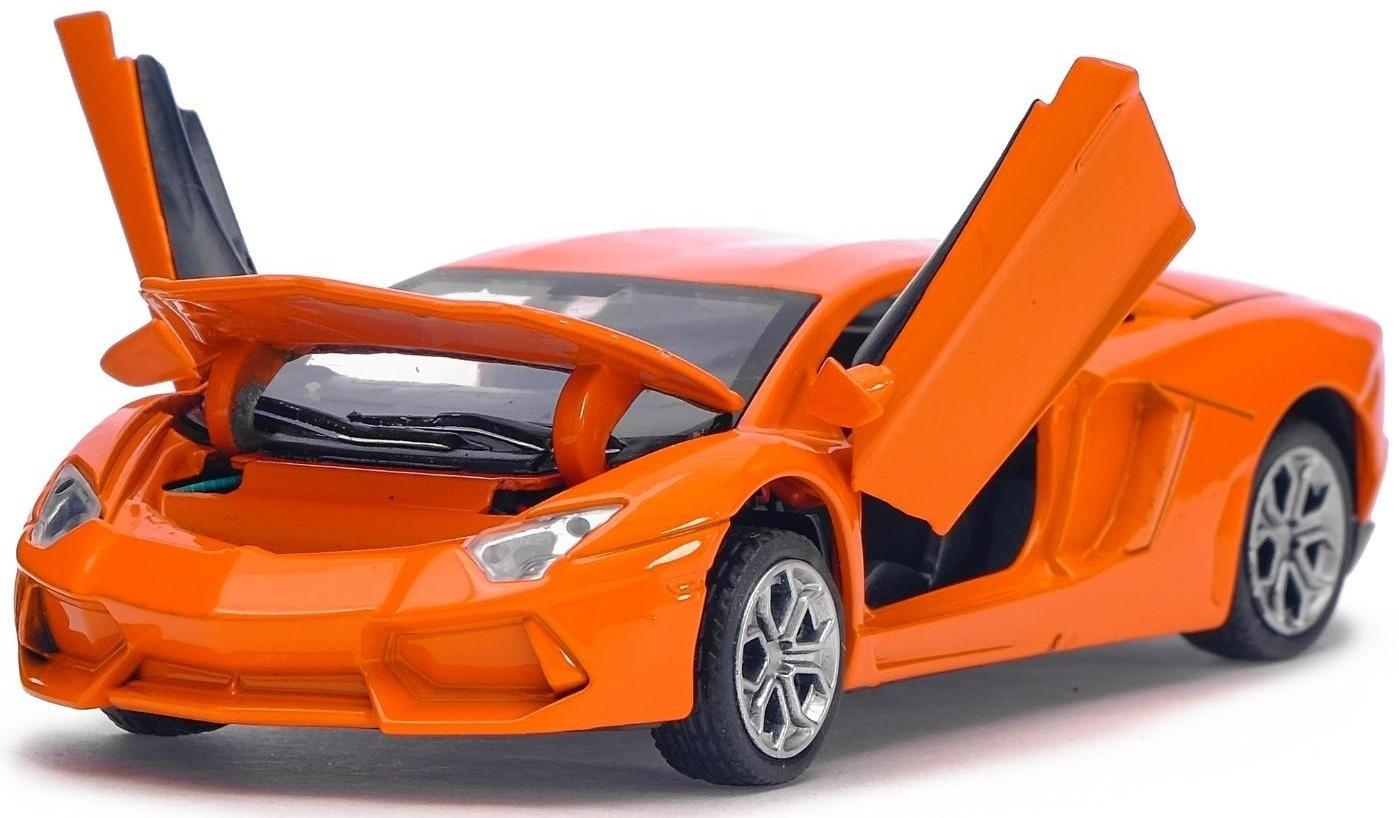 Машина металлическая «Суперкар», инерционная, свет и звук, масштаб 1:32