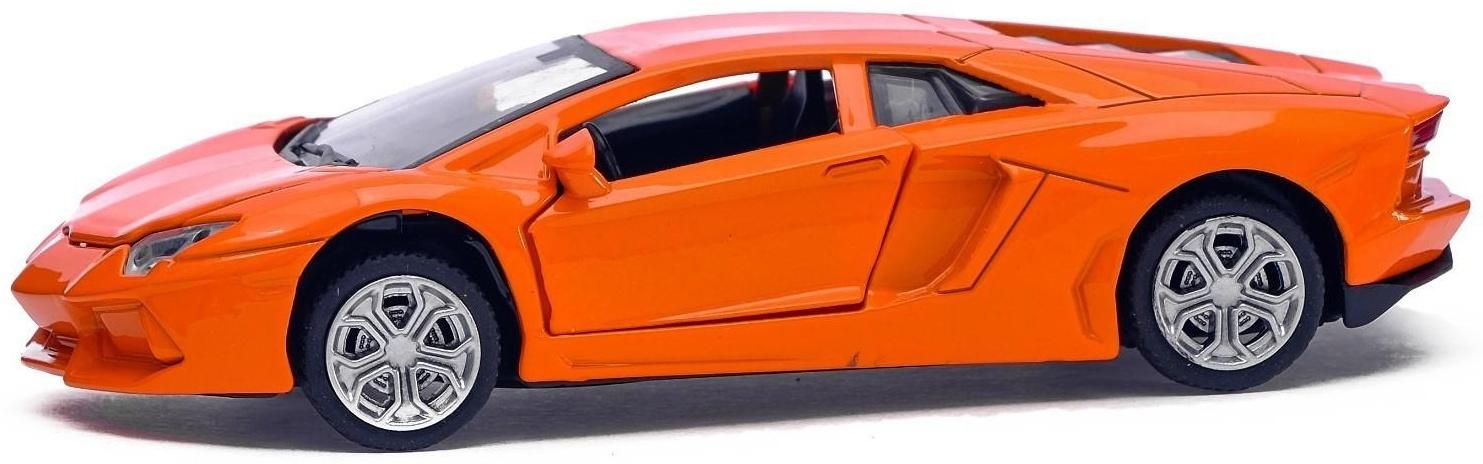 Машина металлическая «Суперкар», инерционная, свет и звук, масштаб 1:32