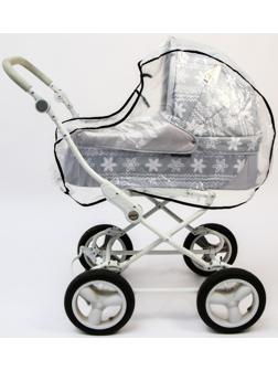 Универсальный дождевик для детской коляски, с окном, ПВД