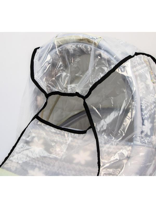 Универсальный дождевик для детской коляски, с окном, ПВД