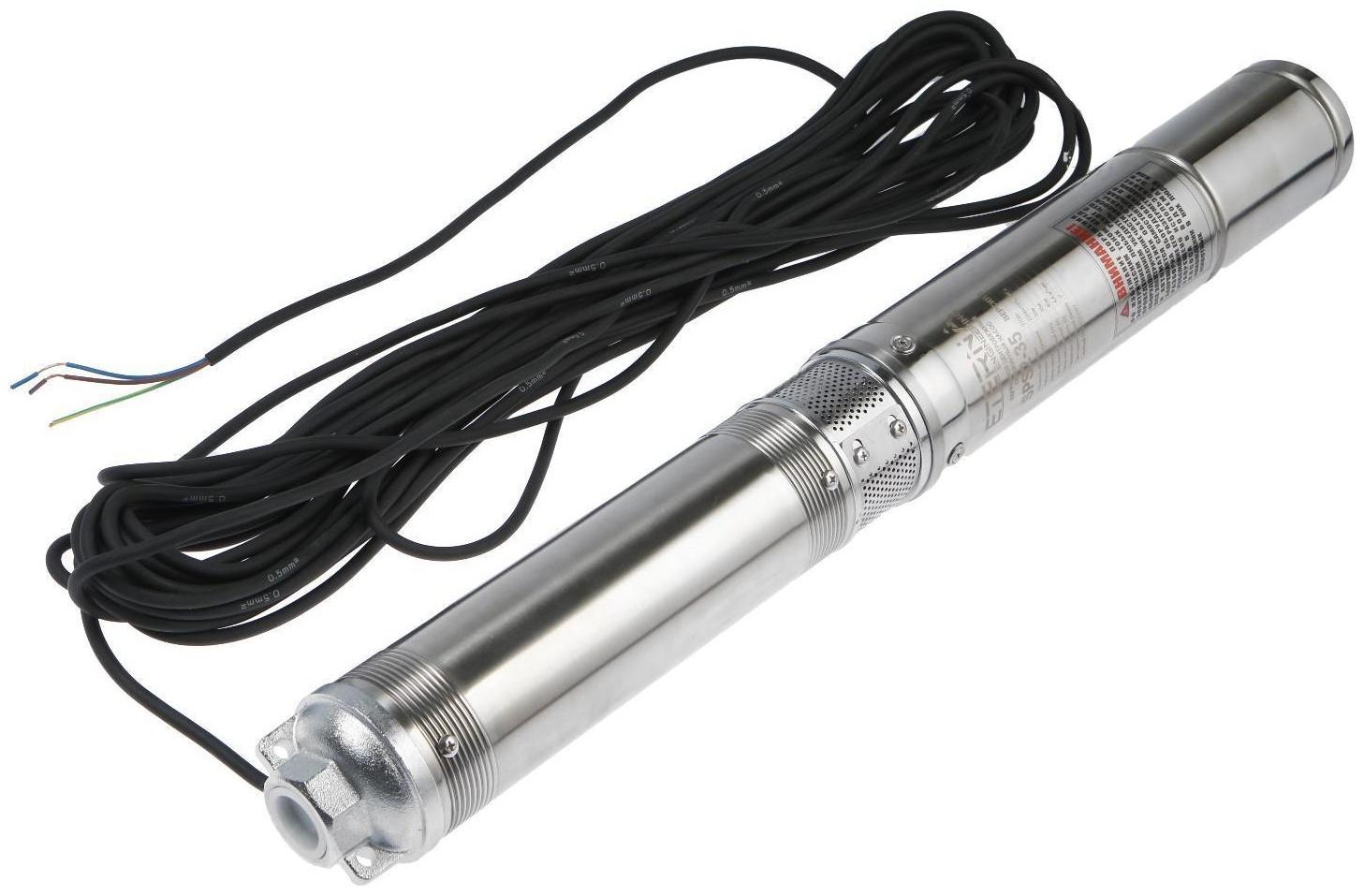 Насос скважинный ETERNA SPS2-35, центробежный, 370 Вт, напор 35 м, 70 л/мин, кабель 20 м