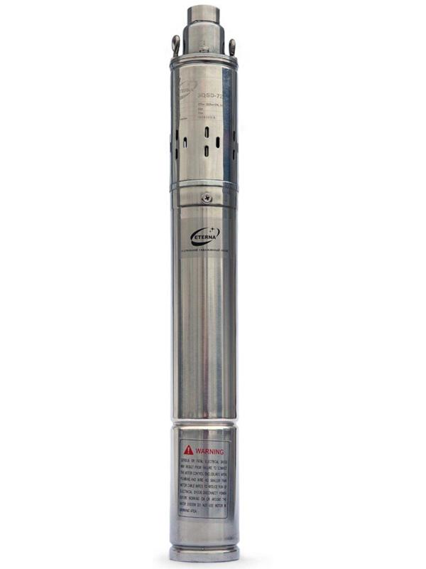 Насос скважинный ETERNA 3QGD-72, винтовой, 370 Вт, напор 72 м, 30 л/мин, кабель 15 м