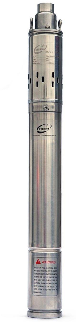 Насос скважинный ETERNA 3QGD-103, винтовой, 750 Вт, напор 103 м, 30 л/мин, кабель 30 м