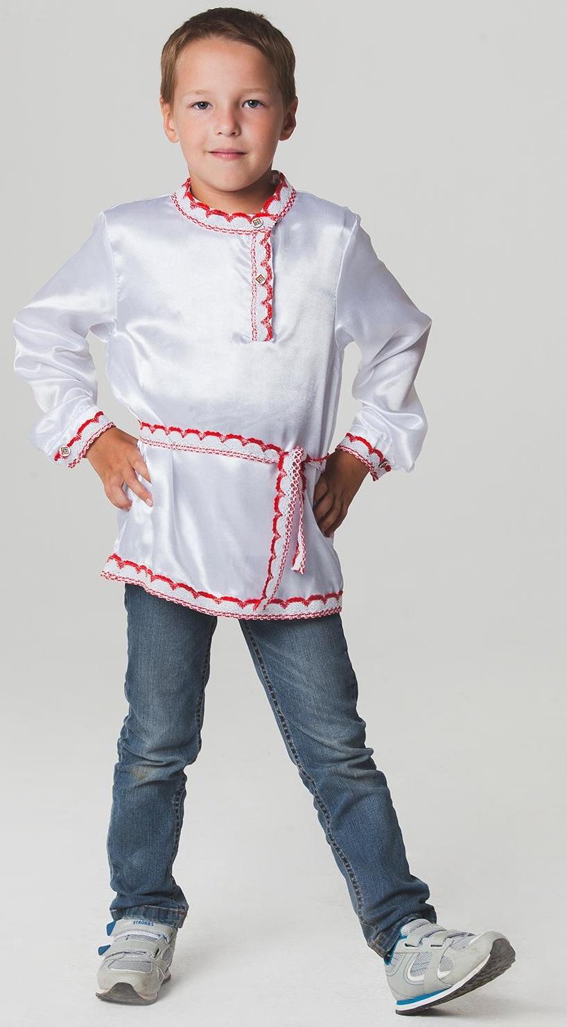 Русская народная рубаха для мальчика, р-р 58, рост 98-104 см