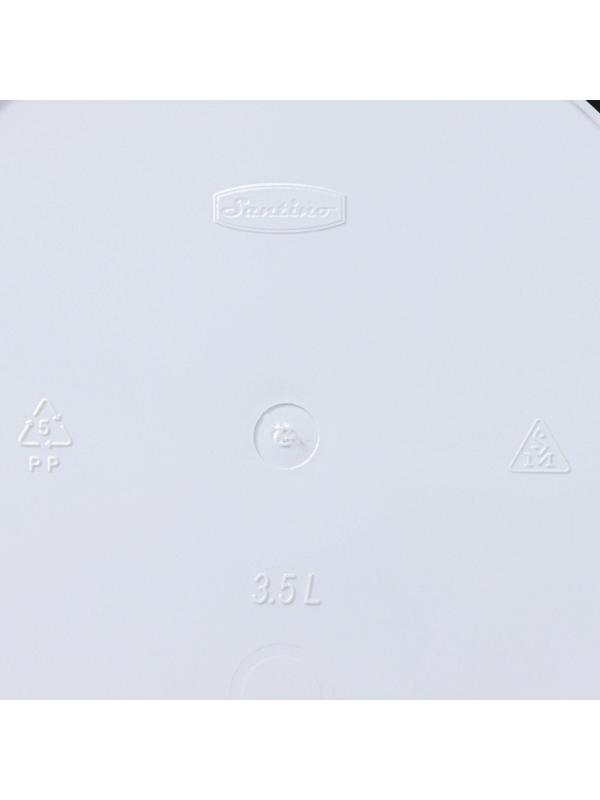 Кашпо для цветов со вставкой «Арте», 3,5 л, цвет бело-чёрный