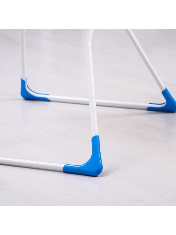 Стульчик для кормления, цвет голубой, рисунок МИКС