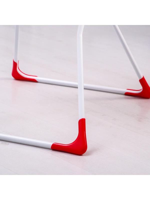 Стульчик для кормления, цвет розовый, рисунок МИКС