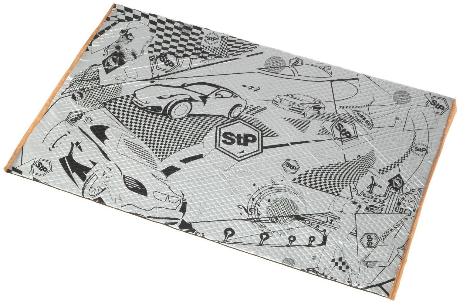 Виброизоляционный материал StP Aggressive Silver 2,  размер: 2х470х750 мм