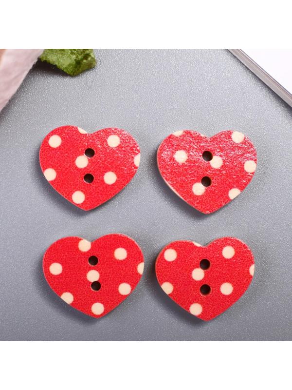 Набор пуговиц декоративных дерево 