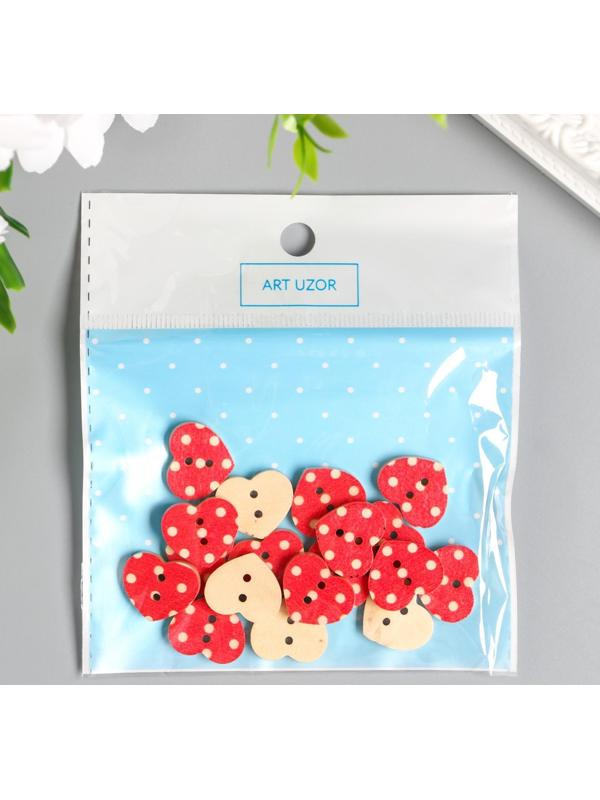 Набор пуговиц декоративных дерево 