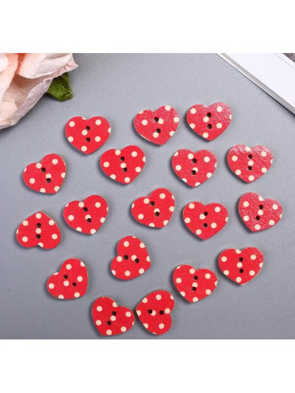 Набор пуговиц декоративных дерево 