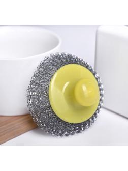 Губка для мытья для посуды «Бублик», 17 гр, цвет МИКС