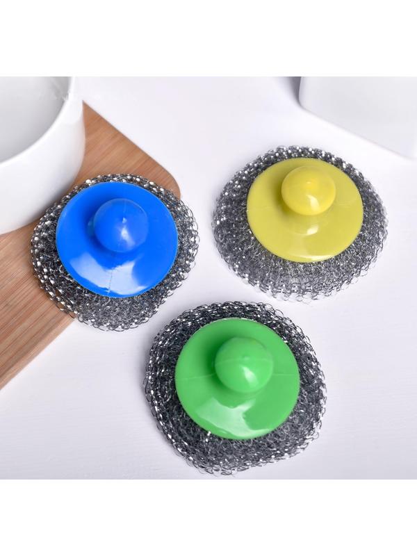 Губка для мытья для посуды «Бублик», 17 гр, цвет МИКС