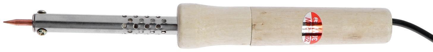 Паяльник ТУНДРА, деревянная рукоятка, 30 Вт, 220 В