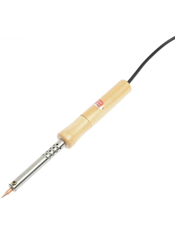Паяльник ТУНДРА, деревянная рукоятка, 40 Вт, 220 В