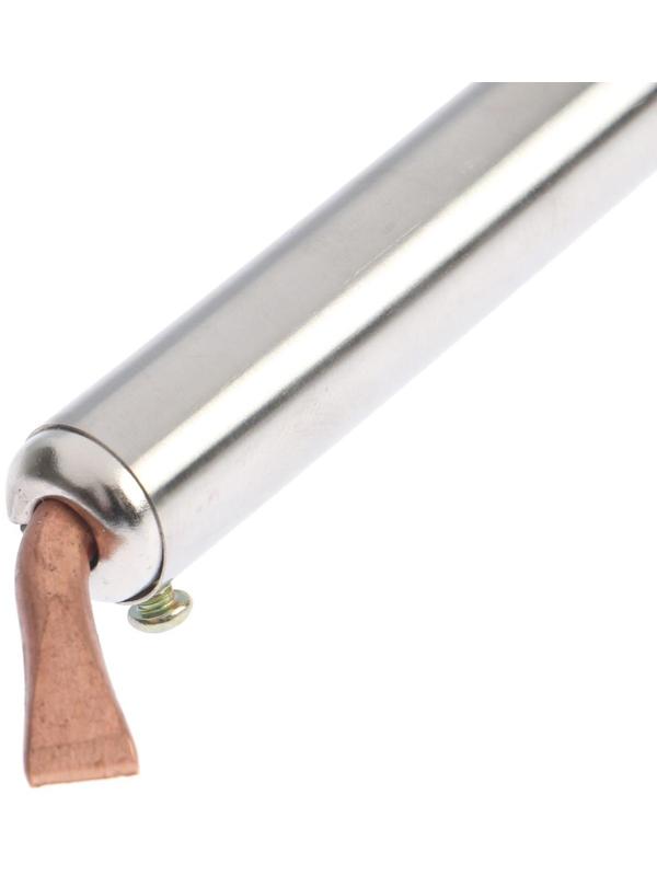 Паяльник ТУНДРА, деревянная рукоятка, плоское медное жало, 75 Вт, 220 В