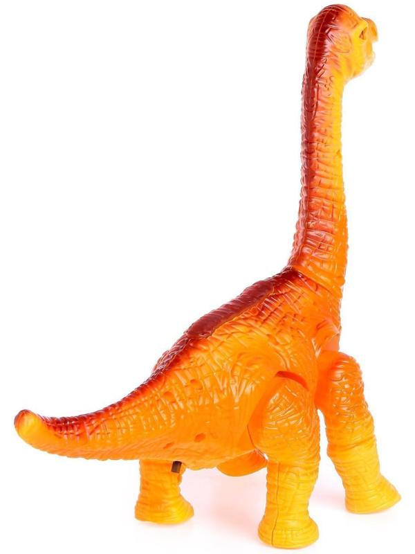 Динозавр «Брахиозавр травоядный», работает от батареек, с проектором, цвет МИКС