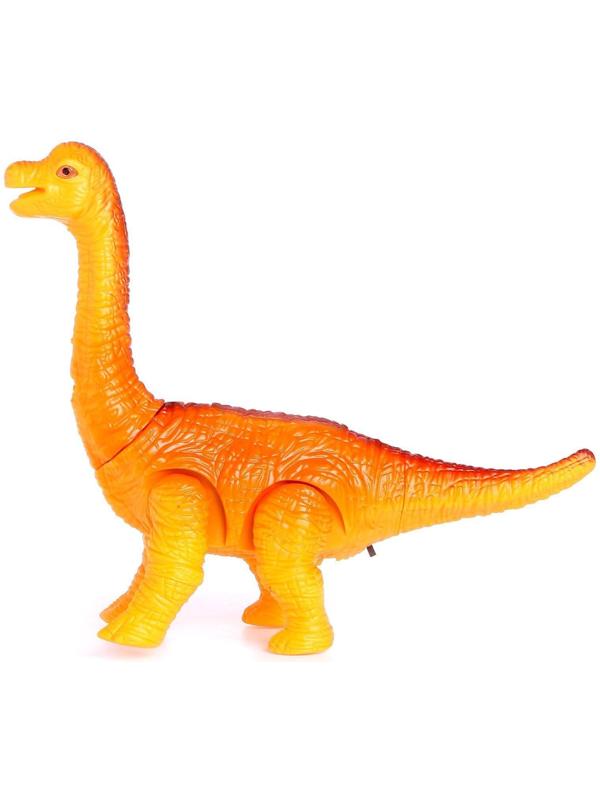 Динозавр «Брахиозавр травоядный», работает от батареек, с проектором, цвет МИКС