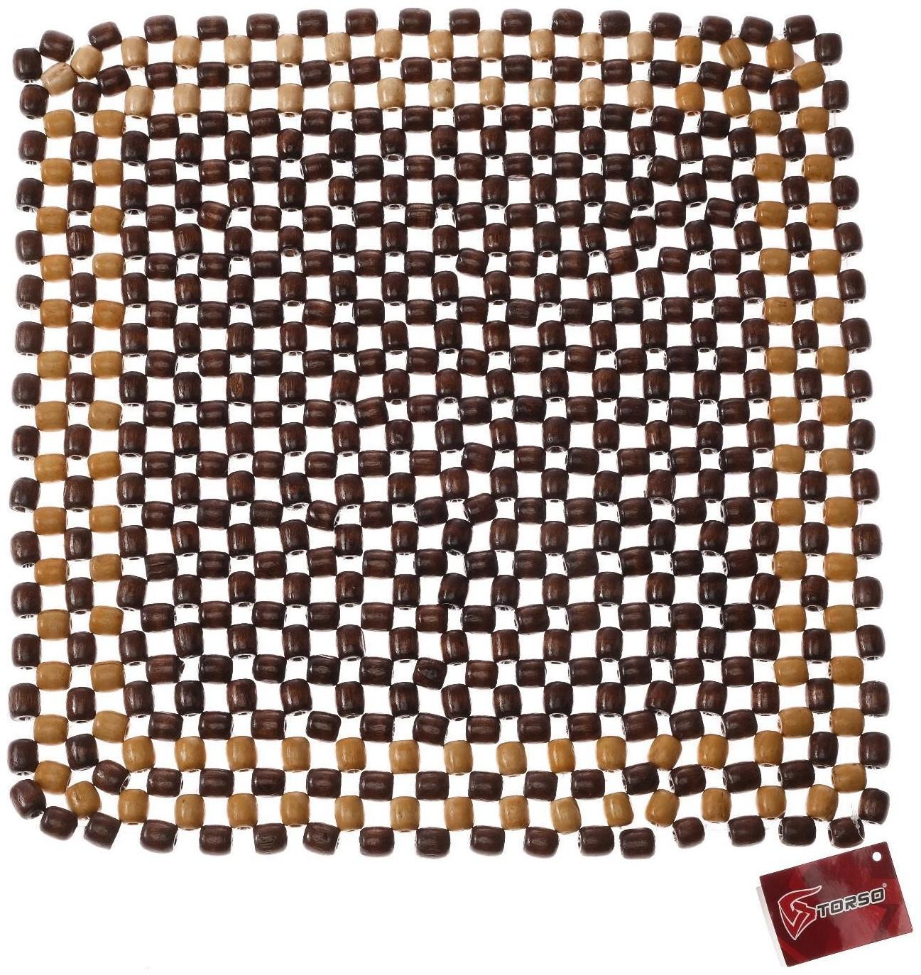 Накидка-массажер TORSO на сиденье 42×43 см, дерево, коричневый