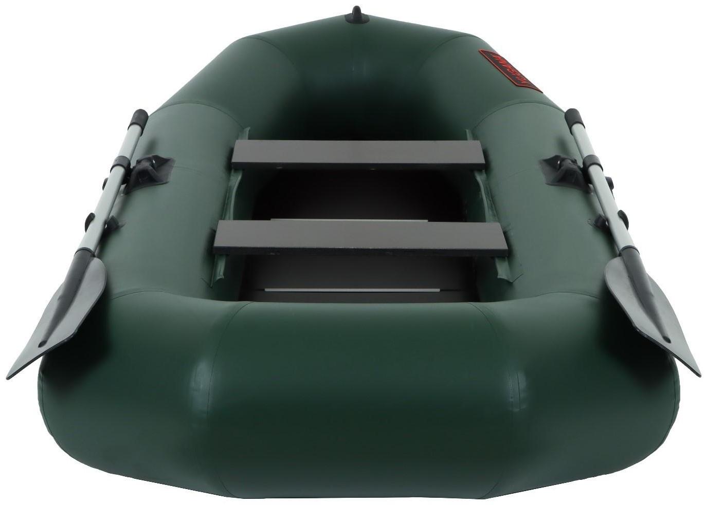 Лодка YUGANA R-260 С, слань, цвет олива