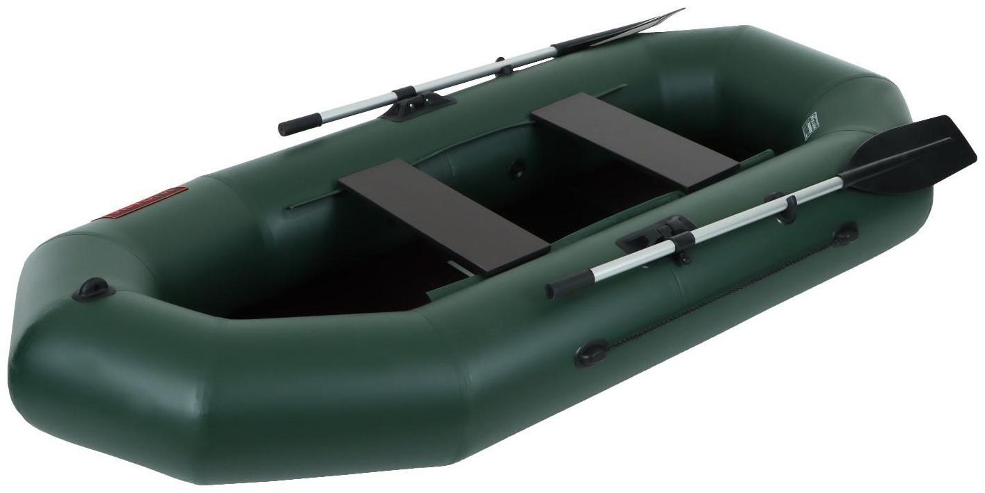 Лодка YUGANA R-260 С, слань, цвет олива